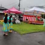 第１０回長谷駅納涼まつり＆播但沿線フォーラムが雨の中開催